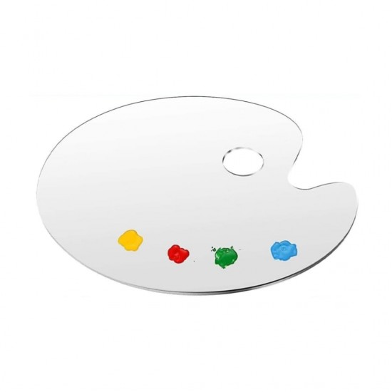 Acrylic pallet 20*30 oval 2.6 mm thick, smooth, medium plain